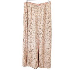 AprilโCornellโ Vintage Grey Ditsy Floral Pattern Cottagecore Maxi Skirt